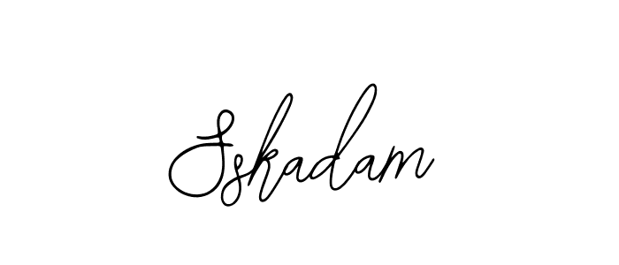 Also You can easily find your signature by using the search form. We will create Sskadam name handwritten signature images for you free of cost using Bearetta-2O07w sign style. Sskadam signature style 12 images and pictures png