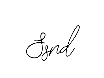 Bearetta-2O07w is a professional signature style that is perfect for those who want to add a touch of class to their signature. It is also a great choice for those who want to make their signature more unique. Get Ssnd name to fancy signature for free. Ssnd signature style 12 images and pictures png