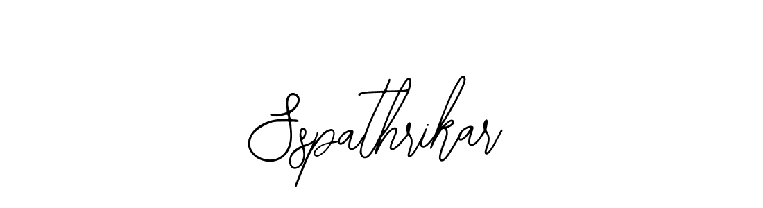 How to make Sspathrikar name signature. Use Bearetta-2O07w style for creating short signs online. This is the latest handwritten sign. Sspathrikar signature style 12 images and pictures png