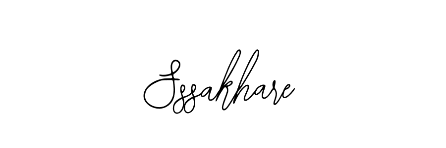 Use a signature maker to create a handwritten signature online. With this signature software, you can design (Bearetta-2O07w) your own signature for name Sssakhare. Sssakhare signature style 12 images and pictures png