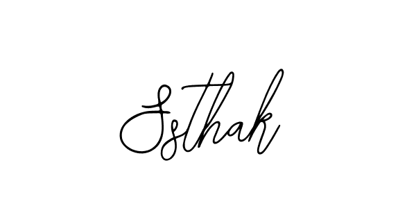 Ssthak stylish signature style. Best Handwritten Sign (Bearetta-2O07w) for my name. Handwritten Signature Collection Ideas for my name Ssthak. Ssthak signature style 12 images and pictures png