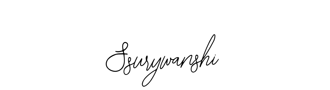 You should practise on your own different ways (Bearetta-2O07w) to write your name (Ssurywanshi) in signature. don't let someone else do it for you. Ssurywanshi signature style 12 images and pictures png