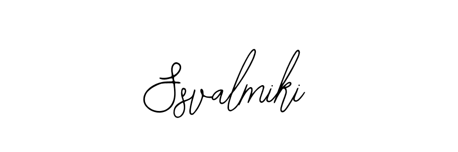 You should practise on your own different ways (Bearetta-2O07w) to write your name (Ssvalmiki) in signature. don't let someone else do it for you. Ssvalmiki signature style 12 images and pictures png