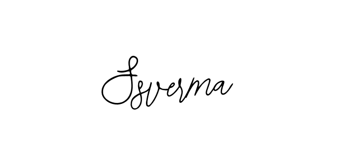 How to make Ssverma name signature. Use Bearetta-2O07w style for creating short signs online. This is the latest handwritten sign. Ssverma signature style 12 images and pictures png