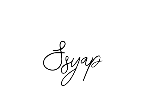 How to make Ssyap signature? Bearetta-2O07w is a professional autograph style. Create handwritten signature for Ssyap name. Ssyap signature style 12 images and pictures png