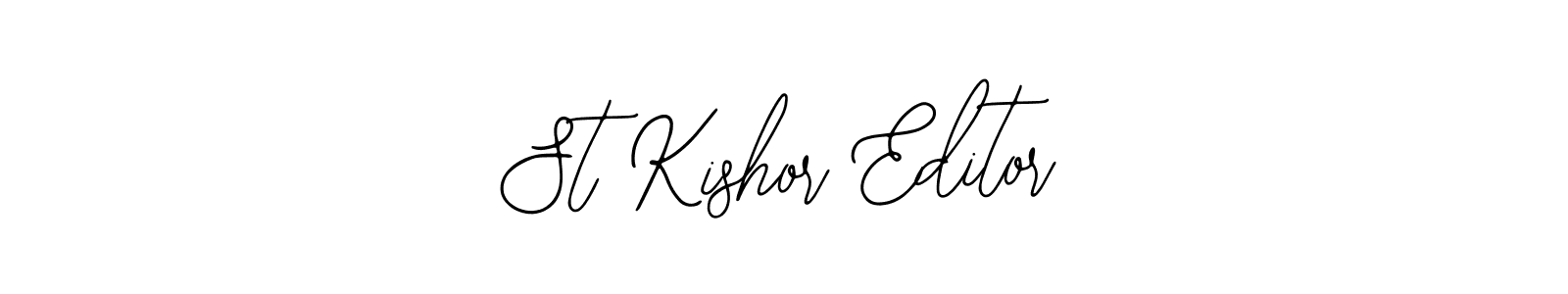 Make a beautiful signature design for name St Kishor Editor. Use this online signature maker to create a handwritten signature for free. St Kishor Editor signature style 12 images and pictures png