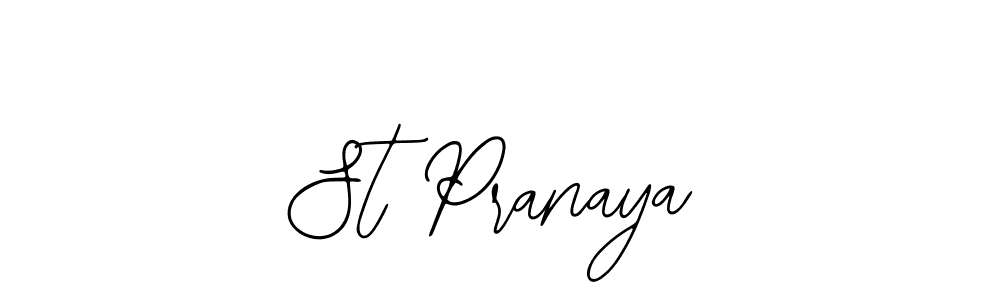 St Pranaya stylish signature style. Best Handwritten Sign (Bearetta-2O07w) for my name. Handwritten Signature Collection Ideas for my name St Pranaya. St Pranaya signature style 12 images and pictures png