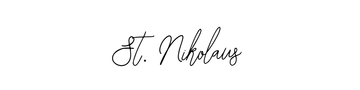 Design your own signature with our free online signature maker. With this signature software, you can create a handwritten (Bearetta-2O07w) signature for name St. Nikolaus. St. Nikolaus signature style 12 images and pictures png