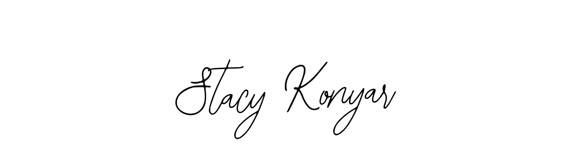 You should practise on your own different ways (Bearetta-2O07w) to write your name (Stacy Konyar) in signature. don't let someone else do it for you. Stacy Konyar signature style 12 images and pictures png