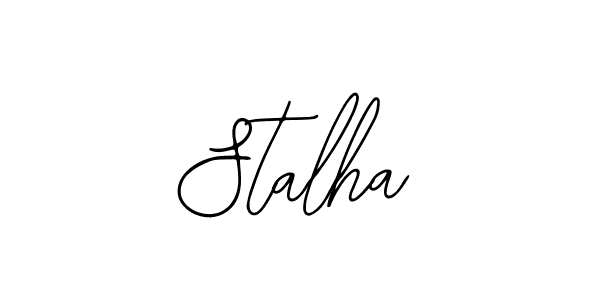 Use a signature maker to create a handwritten signature online. With this signature software, you can design (Bearetta-2O07w) your own signature for name Stalha. Stalha signature style 12 images and pictures png