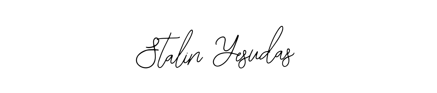 How to make Stalin Yesudas name signature. Use Bearetta-2O07w style for creating short signs online. This is the latest handwritten sign. Stalin Yesudas signature style 12 images and pictures png