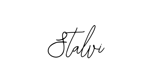 How to make Stalvi name signature. Use Bearetta-2O07w style for creating short signs online. This is the latest handwritten sign. Stalvi signature style 12 images and pictures png