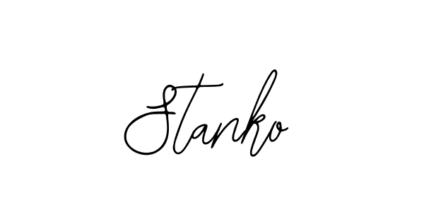 How to make Stanko name signature. Use Bearetta-2O07w style for creating short signs online. This is the latest handwritten sign. Stanko signature style 12 images and pictures png