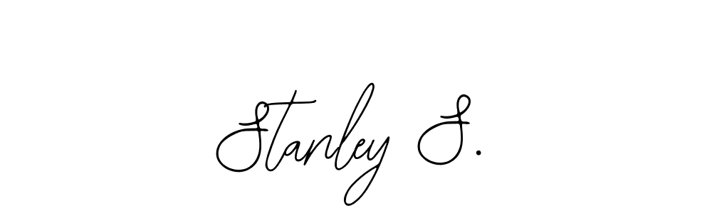 You should practise on your own different ways (Bearetta-2O07w) to write your name (Stanley S.) in signature. don't let someone else do it for you. Stanley S. signature style 12 images and pictures png