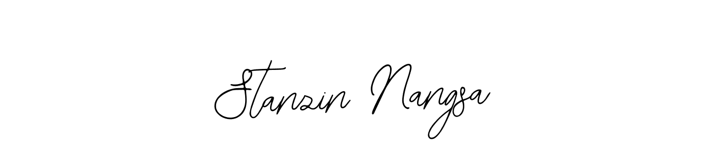 Bearetta-2O07w is a professional signature style that is perfect for those who want to add a touch of class to their signature. It is also a great choice for those who want to make their signature more unique. Get Stanzin Nangsa name to fancy signature for free. Stanzin Nangsa signature style 12 images and pictures png