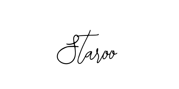 Use a signature maker to create a handwritten signature online. With this signature software, you can design (Bearetta-2O07w) your own signature for name Staroo. Staroo signature style 12 images and pictures png