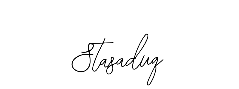 How to make Stasaduq name signature. Use Bearetta-2O07w style for creating short signs online. This is the latest handwritten sign. Stasaduq signature style 12 images and pictures png