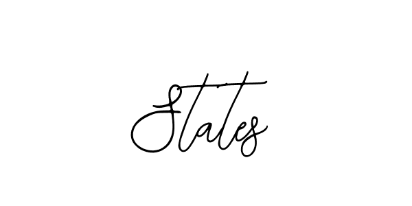 Make a beautiful signature design for name States. With this signature (Bearetta-2O07w) style, you can create a handwritten signature for free. States signature style 12 images and pictures png