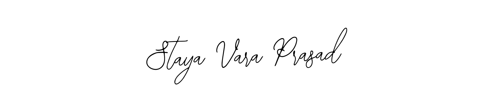 How to make Staya Vara Prasad name signature. Use Bearetta-2O07w style for creating short signs online. This is the latest handwritten sign. Staya Vara Prasad signature style 12 images and pictures png