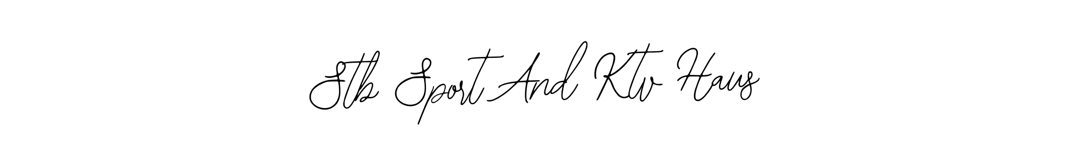 Use a signature maker to create a handwritten signature online. With this signature software, you can design (Bearetta-2O07w) your own signature for name Stb Sport And Ktv Haus. Stb Sport And Ktv Haus signature style 12 images and pictures png