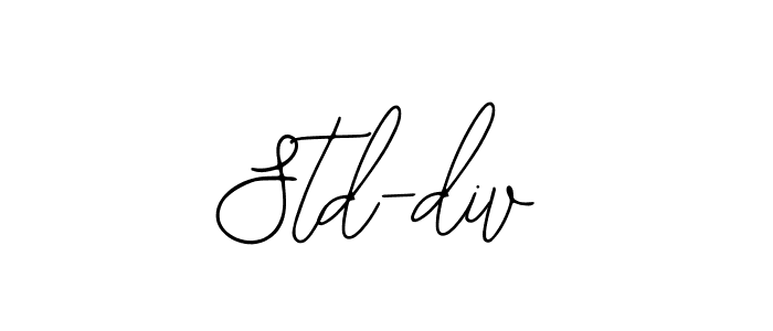 Make a beautiful signature design for name Std-div. Use this online signature maker to create a handwritten signature for free. Std-div signature style 12 images and pictures png