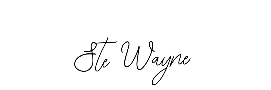 Best and Professional Signature Style for Ste Wayne. Bearetta-2O07w Best Signature Style Collection. Ste Wayne signature style 12 images and pictures png