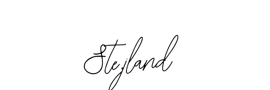 Also You can easily find your signature by using the search form. We will create Ste.jland name handwritten signature images for you free of cost using Bearetta-2O07w sign style. Ste.jland signature style 12 images and pictures png