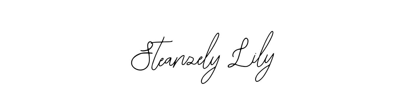 Use a signature maker to create a handwritten signature online. With this signature software, you can design (Bearetta-2O07w) your own signature for name Steanzely Lily. Steanzely Lily signature style 12 images and pictures png