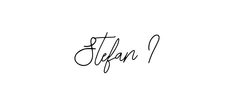 How to make Stefan I signature? Bearetta-2O07w is a professional autograph style. Create handwritten signature for Stefan I name. Stefan I signature style 12 images and pictures png
