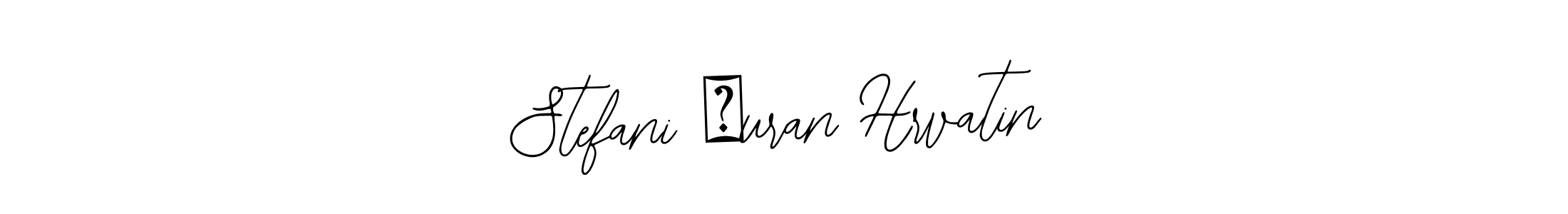 The best way (Bearetta-2O07w) to make a short signature is to pick only two or three words in your name. The name Stefani Šuran Hrvatin include a total of six letters. For converting this name. Stefani Šuran Hrvatin signature style 12 images and pictures png