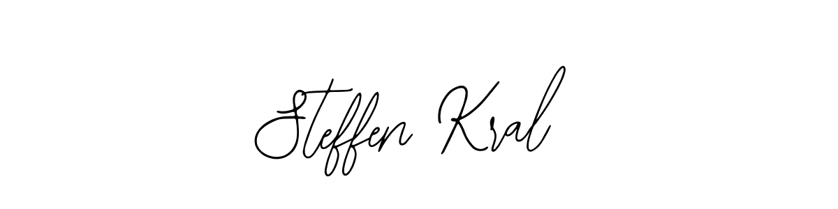 Bearetta-2O07w is a professional signature style that is perfect for those who want to add a touch of class to their signature. It is also a great choice for those who want to make their signature more unique. Get Steffen Kral name to fancy signature for free. Steffen Kral signature style 12 images and pictures png