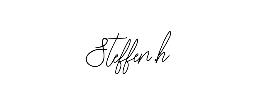 Create a beautiful signature design for name Steffen.h. With this signature (Bearetta-2O07w) fonts, you can make a handwritten signature for free. Steffen.h signature style 12 images and pictures png