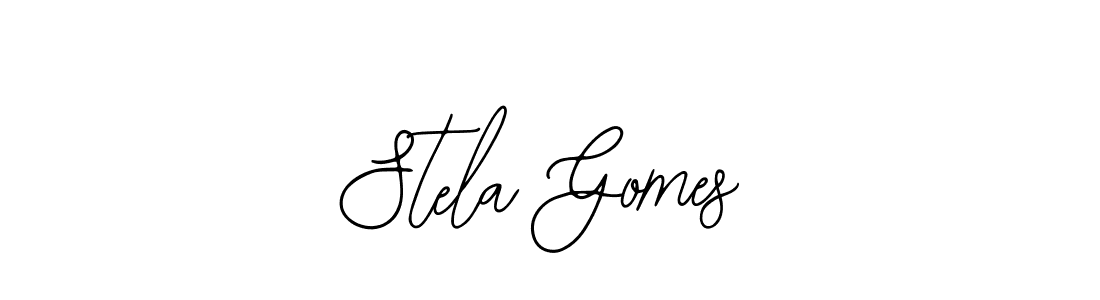 Design your own signature with our free online signature maker. With this signature software, you can create a handwritten (Bearetta-2O07w) signature for name Stela Gomes. Stela Gomes signature style 12 images and pictures png