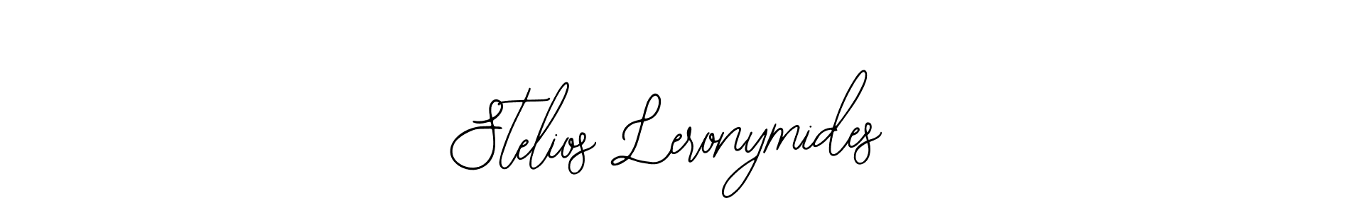 Make a beautiful signature design for name Stelios Leronymides. Use this online signature maker to create a handwritten signature for free. Stelios Leronymides signature style 12 images and pictures png