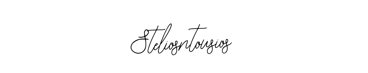 How to make Steliosntousios name signature. Use Bearetta-2O07w style for creating short signs online. This is the latest handwritten sign. Steliosntousios signature style 12 images and pictures png