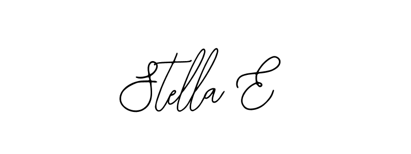 The best way (Bearetta-2O07w) to make a short signature is to pick only two or three words in your name. The name Stella E include a total of six letters. For converting this name. Stella E signature style 12 images and pictures png