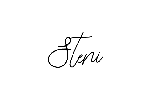 Use a signature maker to create a handwritten signature online. With this signature software, you can design (Bearetta-2O07w) your own signature for name Steni. Steni signature style 12 images and pictures png