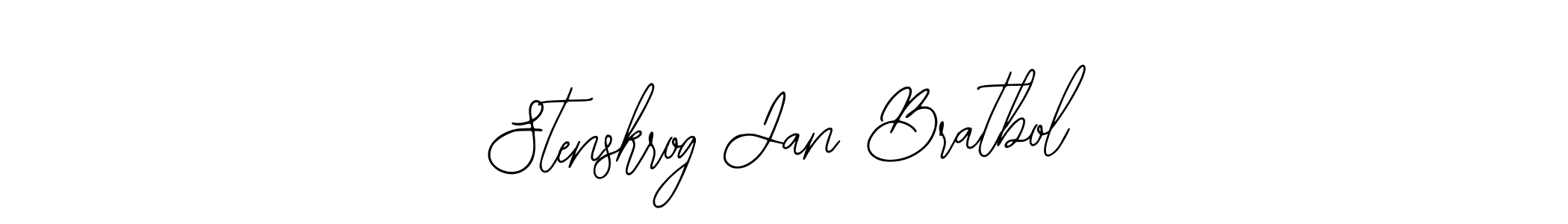 Make a beautiful signature design for name Stenskrog Jan Bratbol. With this signature (Bearetta-2O07w) style, you can create a handwritten signature for free. Stenskrog Jan Bratbol signature style 12 images and pictures png