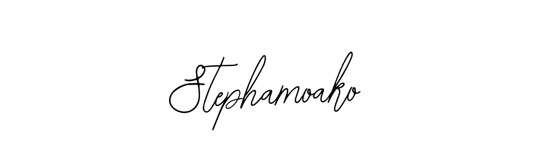 Stephamoako stylish signature style. Best Handwritten Sign (Bearetta-2O07w) for my name. Handwritten Signature Collection Ideas for my name Stephamoako. Stephamoako signature style 12 images and pictures png