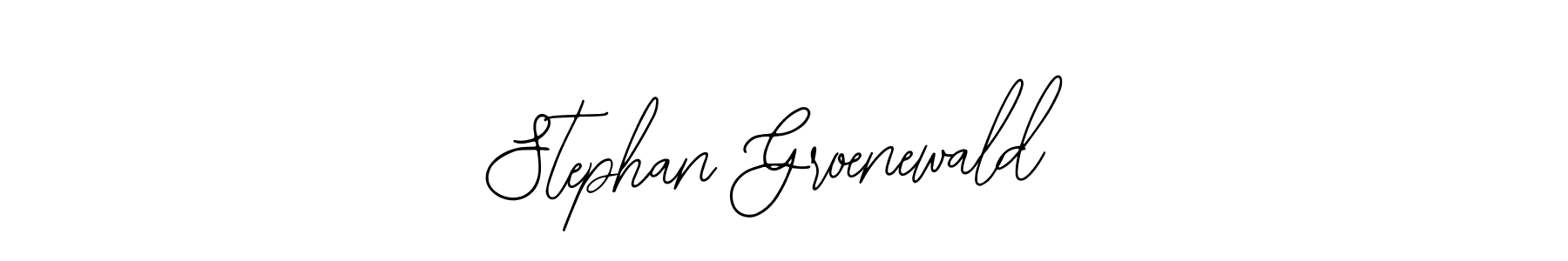 How to make Stephan Groenewald name signature. Use Bearetta-2O07w style for creating short signs online. This is the latest handwritten sign. Stephan Groenewald signature style 12 images and pictures png