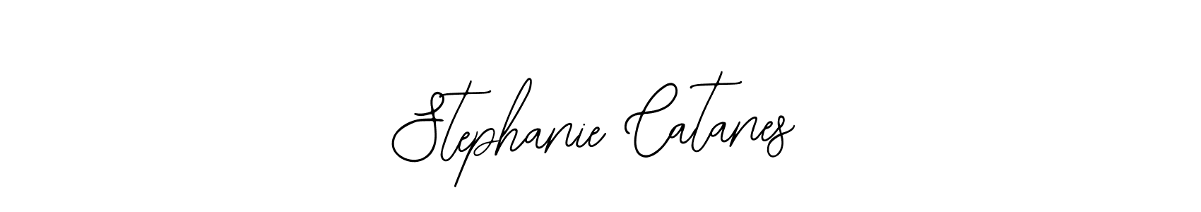 You should practise on your own different ways (Bearetta-2O07w) to write your name (Stephanie Catanes) in signature. don't let someone else do it for you. Stephanie Catanes signature style 12 images and pictures png