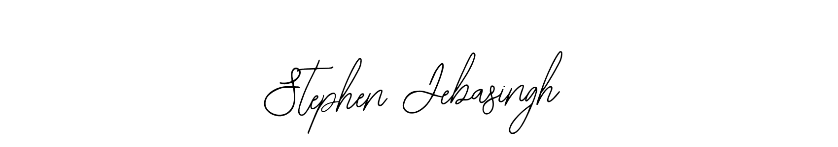 How to make Stephen Jebasingh name signature. Use Bearetta-2O07w style for creating short signs online. This is the latest handwritten sign. Stephen Jebasingh signature style 12 images and pictures png