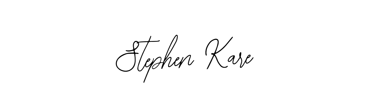 How to make Stephen Kare name signature. Use Bearetta-2O07w style for creating short signs online. This is the latest handwritten sign. Stephen Kare signature style 12 images and pictures png