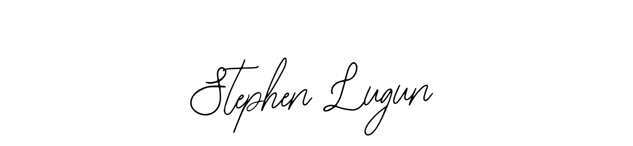 How to make Stephen Lugun name signature. Use Bearetta-2O07w style for creating short signs online. This is the latest handwritten sign. Stephen Lugun signature style 12 images and pictures png