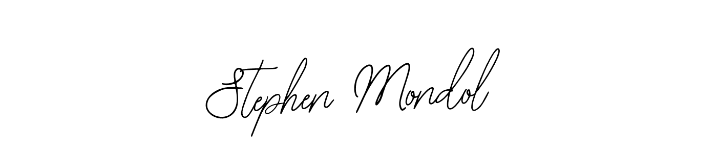 You should practise on your own different ways (Bearetta-2O07w) to write your name (Stephen Mondol) in signature. don't let someone else do it for you. Stephen Mondol signature style 12 images and pictures png