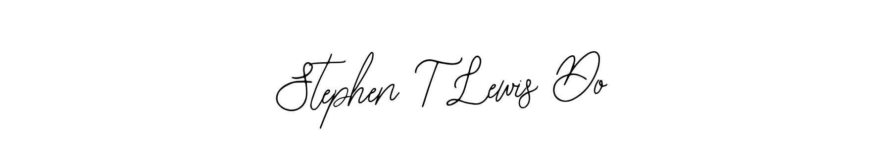 How to make Stephen T Lewis Do name signature. Use Bearetta-2O07w style for creating short signs online. This is the latest handwritten sign. Stephen T Lewis Do signature style 12 images and pictures png