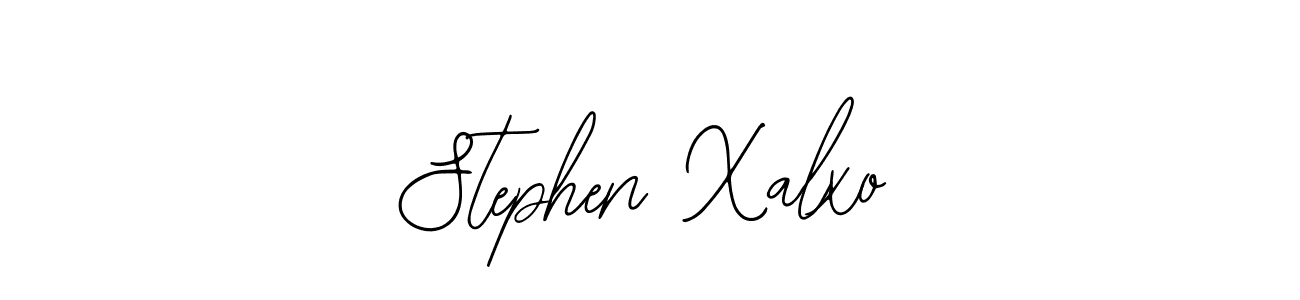 You should practise on your own different ways (Bearetta-2O07w) to write your name (Stephen Xalxo) in signature. don't let someone else do it for you. Stephen Xalxo signature style 12 images and pictures png
