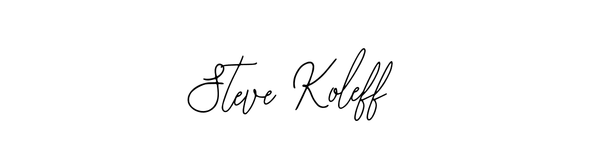 Make a beautiful signature design for name Steve Koleff. With this signature (Bearetta-2O07w) style, you can create a handwritten signature for free. Steve Koleff signature style 12 images and pictures png