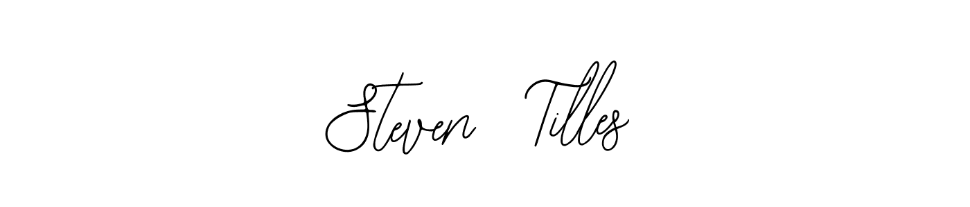 How to make Steven  Tilles name signature. Use Bearetta-2O07w style for creating short signs online. This is the latest handwritten sign. Steven  Tilles signature style 12 images and pictures png