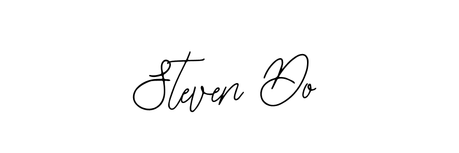 You should practise on your own different ways (Bearetta-2O07w) to write your name (Steven Do) in signature. don't let someone else do it for you. Steven Do signature style 12 images and pictures png